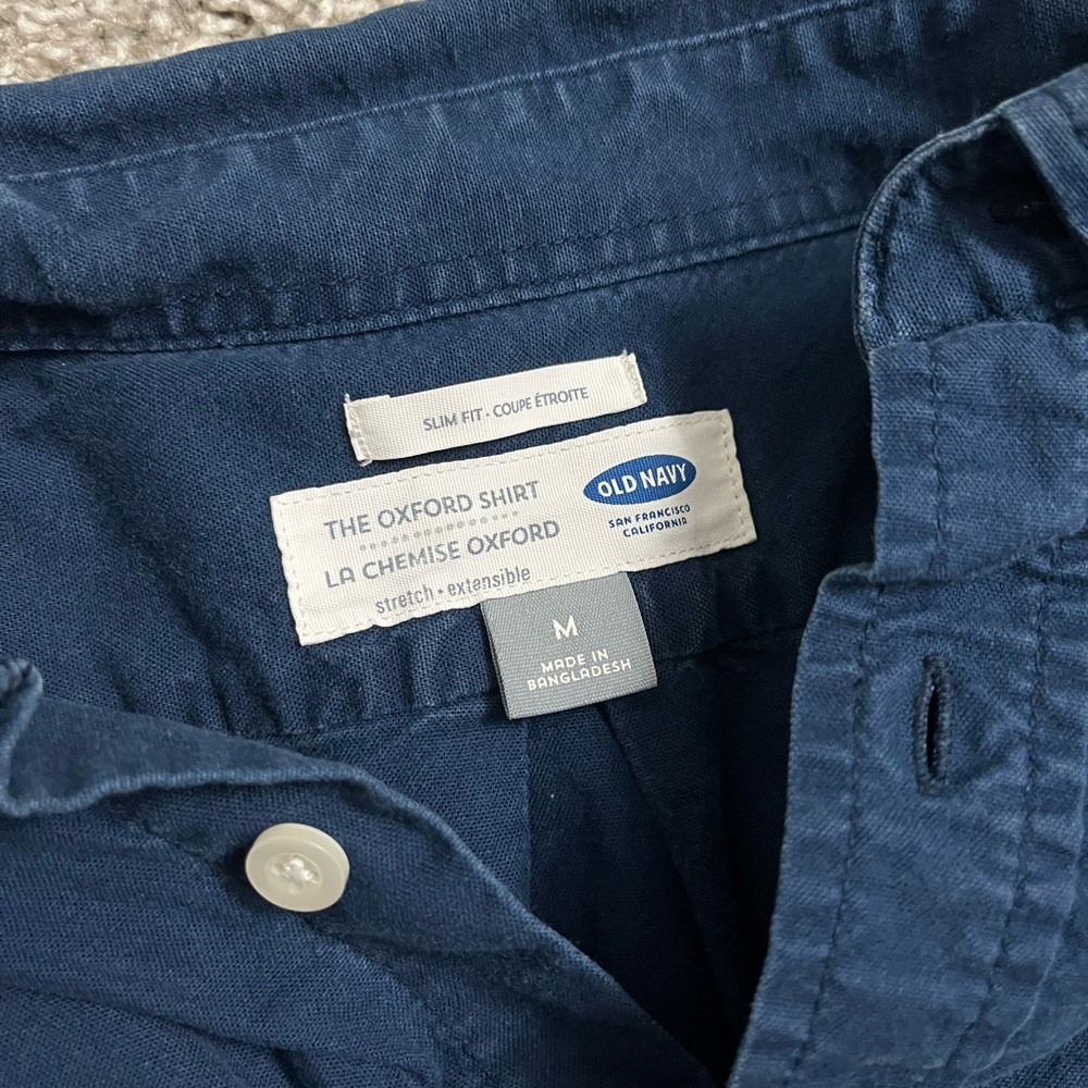 Old Navy Navy Light weight button up jacket